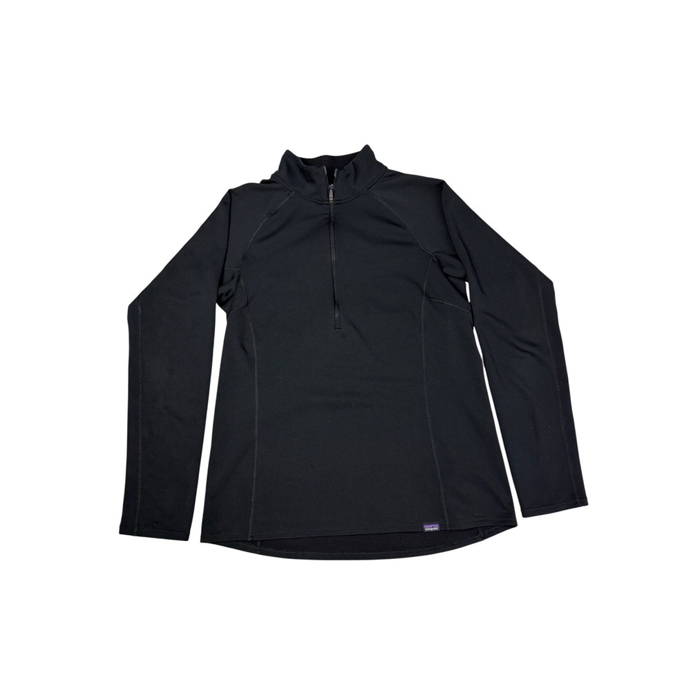 Patagonia Capilene Midweight Baselayer Black Quarter Zip Polartec Pullover M